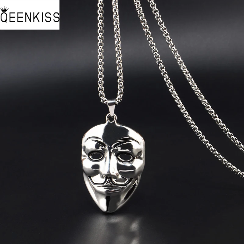 QEENKISS NC878 Fine Jewelry Wholesale Hip-hop Trendy Woman Man Birthday Wedding Gift Funny Clown Mask Titanium Steel Necklace
QEENKISS NC878 Fine Jewelry Wholesale Hip-hop Trendy Woman Man Birthday Wedding Gift Funny Clown Mask Titanium Steel Necklace
