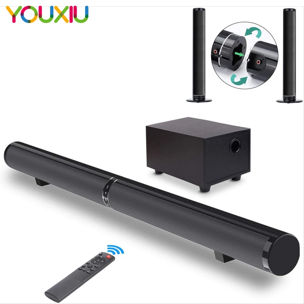 YOUXIU домашний кинотеатр тв Саундбар разделяемые Bluetooth колонки аудио 2 1 эхо стены