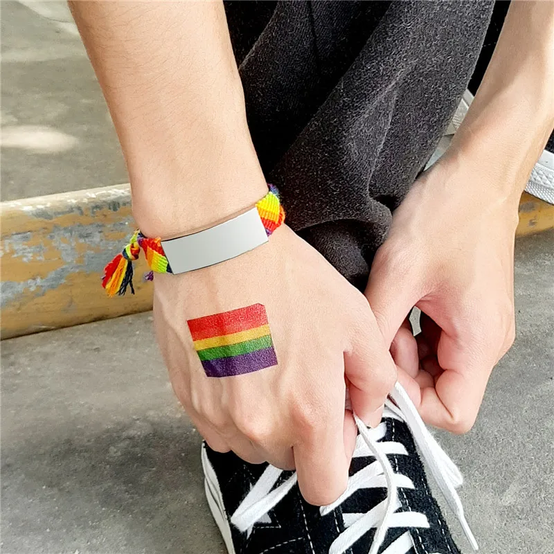 Modyle Stainless Steel Customize Engrave Braided Rainbow Color Rope Chain Bracelets for Women Men Unisex Casual Wrist Jewelry
Modyle Stainless Steel Customize Engrave Braided Rainbow Color Rope Chain Bracelets for Women Men Unisex Casual Wrist Jewelry