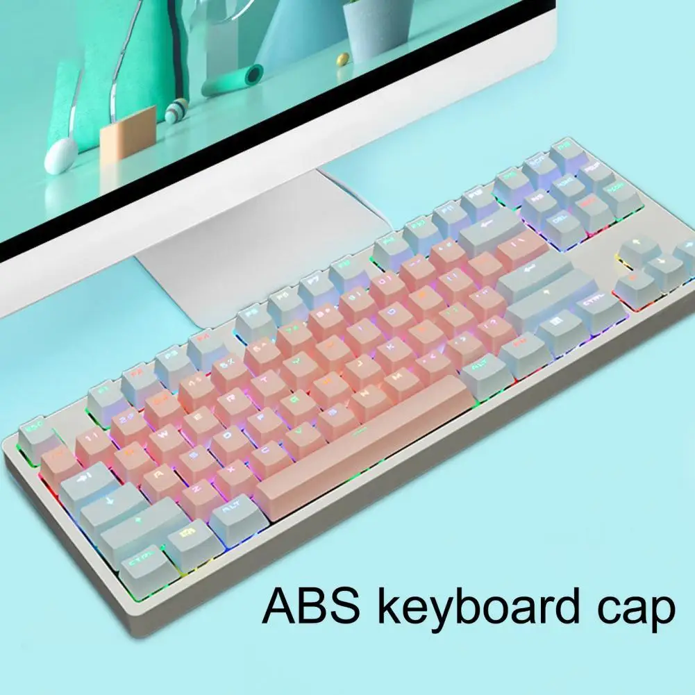 87-Key Contrast Color Backlight PBT Mechanical Keyboard Replacement Keycaps for PC Computer
87-Key Contrast Color Backlight PBT Mechanical Keyboard Replacement Keycaps for PC Computer