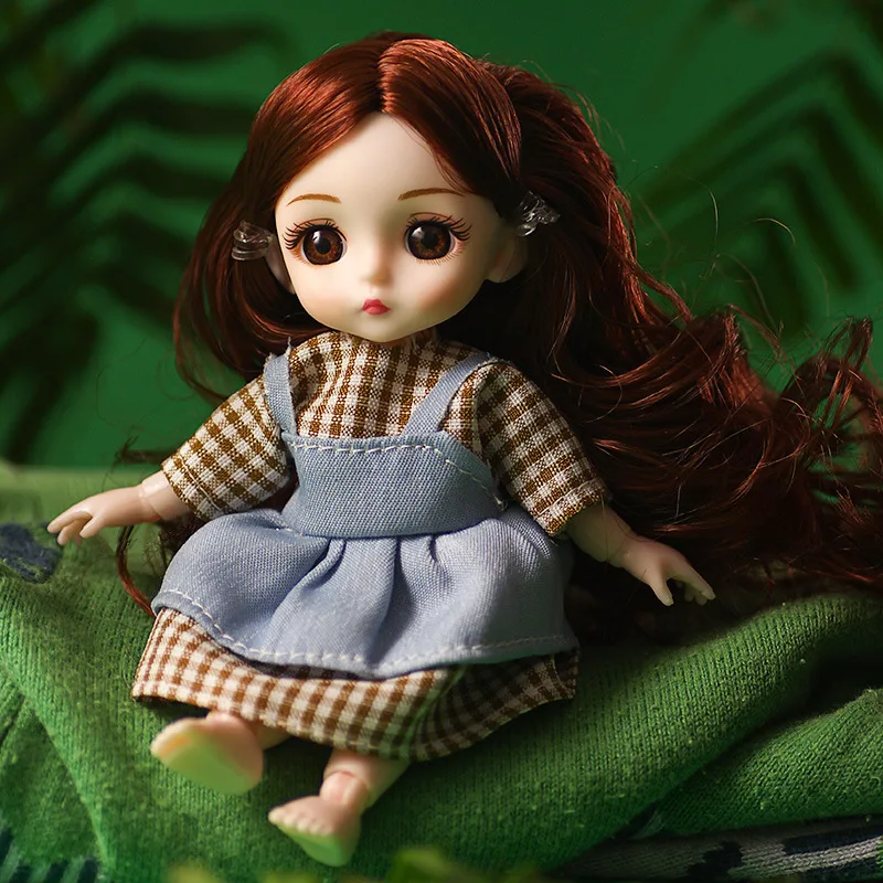 BJD Doll 16cm 13 Joints Plastic Fashion Dolls Baby Clothes Shoes Outfit Daily Casual Accessories Skirt Toys for Girls Diy Gift
BJD Doll 16cm 13 Joints Plastic Fashion Dolls Baby Clothes Shoes Outfit Daily Casual Accessories Skirt Toys for Girls Diy Gift