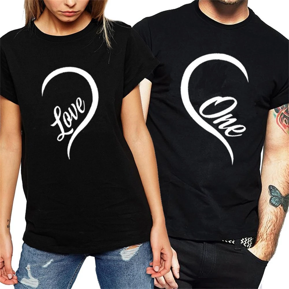 Women One Love Letter Print Heart Couples T-shirt Tees Women Men Summer Fashion T Shirt for Lovers T-shirt 0M32
Women One Love Letter Print Heart Couples T-shirt Tees Women Men Summer Fashion T Shirt for Lovers T-shirt 0M32