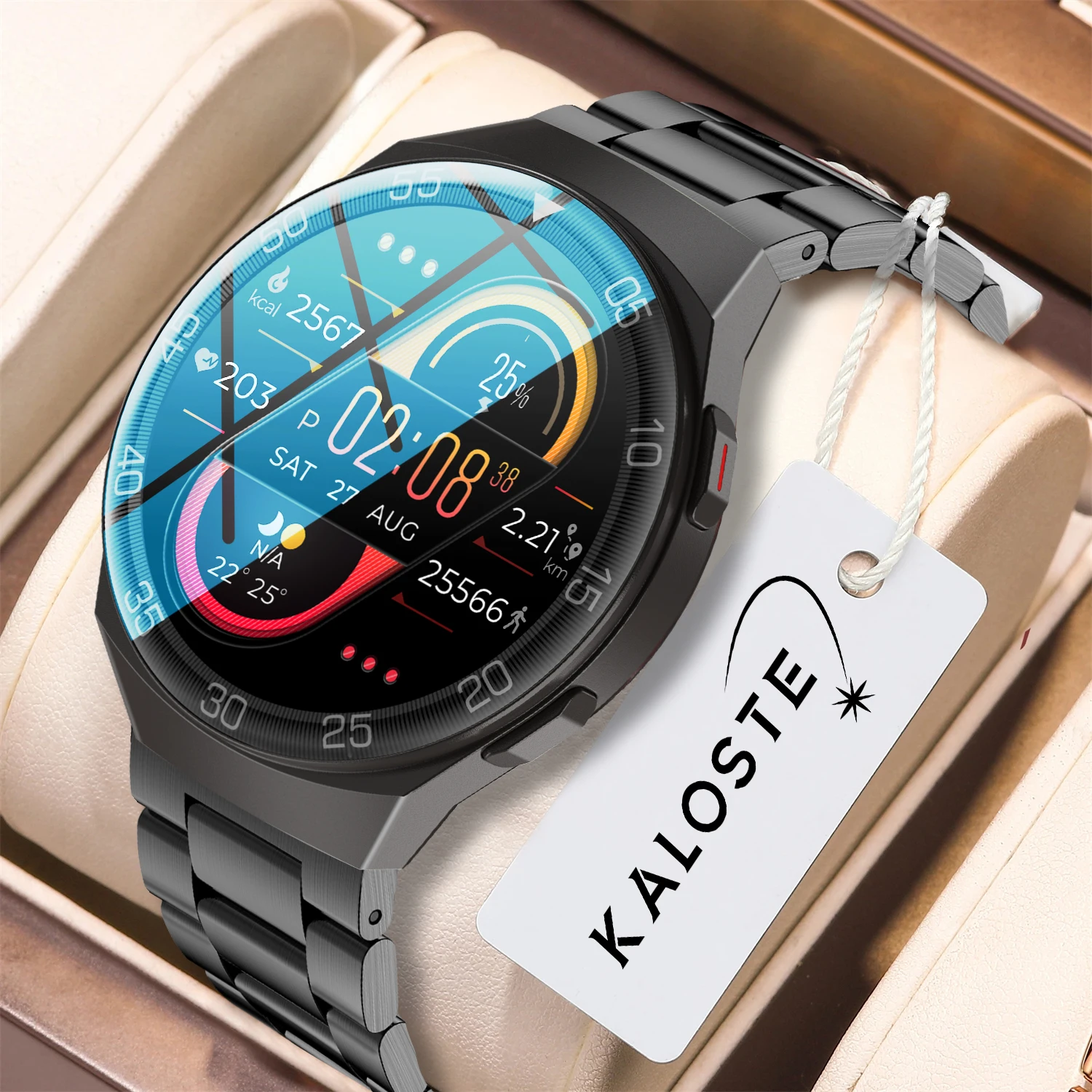 New Smartwatch Full Touch Screen Steel Sport Health Blood Pressure Blood Oxygen Monitoring Waterproof Smart Watch For Women Men
New Smartwatch Full Touch Screen Steel Sport Health Blood Pressure Blood Oxygen Monitoring Waterproof Smart Watch For Women Men
