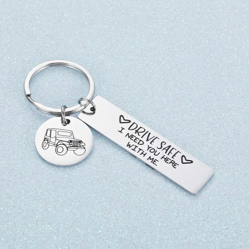 Stainless Steel Keychain Keyring Engraved Drive Safe I Need You Here with Me Keychain for Couples Jewelry Gift Key Chain
Stainless Steel Keychain Keyring Engraved Drive Safe I Need You Here with Me Keychain for Couples Jewelry Gift Key Chain