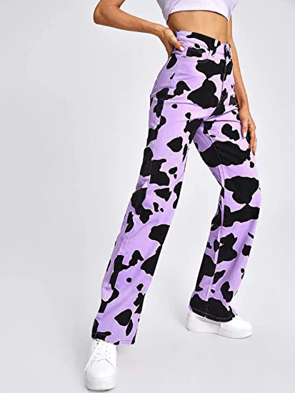 Fashion Print Streetwear Jeans For Women Bottoms Female High Waist Trousers Women Casual Denim Pants
Fashion Print Streetwear Jeans For Women Bottoms Female High Waist Trousers Women Casual Denim Pants