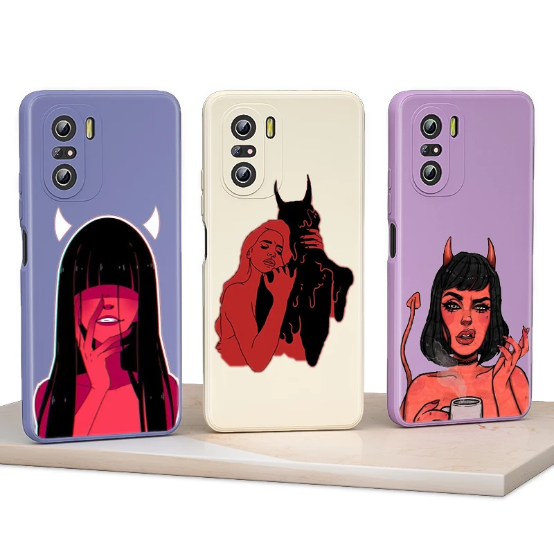Lovely Devil Woman Liquid Silicone Soft Cover For Xiaomi Redmi 9 9A 9AT 9C 9T 8 8A 7 10X K40 K30 K30S Prime Phone Case
Lovely Devil Woman Liquid Silicone Soft Cover For Xiaomi Redmi 9 9A 9AT 9C 9T 8 8A 7 10X K40 K30 K30S Prime Phone Case