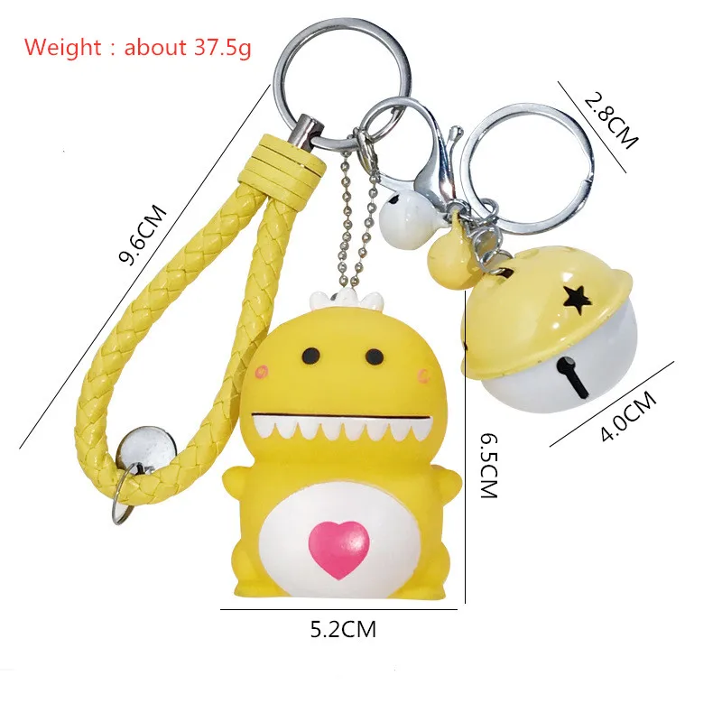 Personality Trend BB Call Big Mouth Dinosaur Keychains Cute Cartoon Bell Wrist Band Key chain Bag Pendant Keyring
Personality Trend BB Call Big Mouth Dinosaur Keychains Cute Cartoon Bell Wrist Band Key chain Bag Pendant Keyring