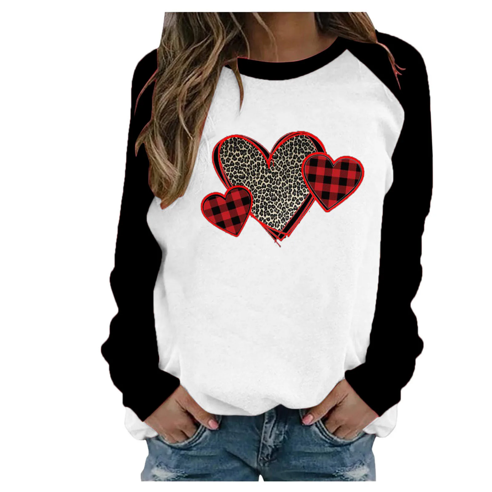 2021 Women Blouse Valentine's Day Heart Printed Long Sleeve Tops Blouse Tee Shirt Chemise Femme
2021 Women Blouse Valentine's Day Heart Printed Long Sleeve Tops Blouse Tee Shirt Chemise Femme