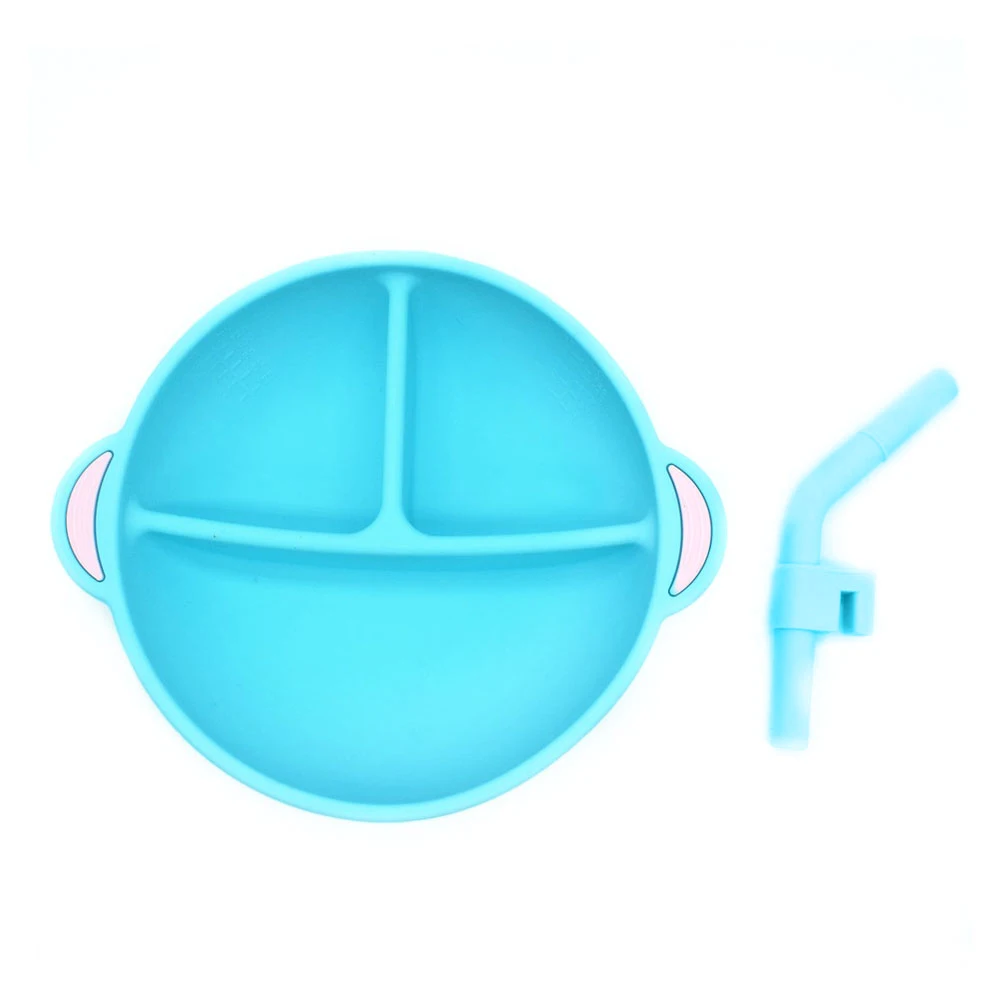 With Straw Cute Panda Soft Silicone Toddler Training Baby Bowl 3 Compartments Dinner Non Slip Suction Tableware Safe Plate
With Straw Cute Panda Soft Silicone Toddler Training Baby Bowl 3 Compartments Dinner Non Slip Suction Tableware Safe Plate