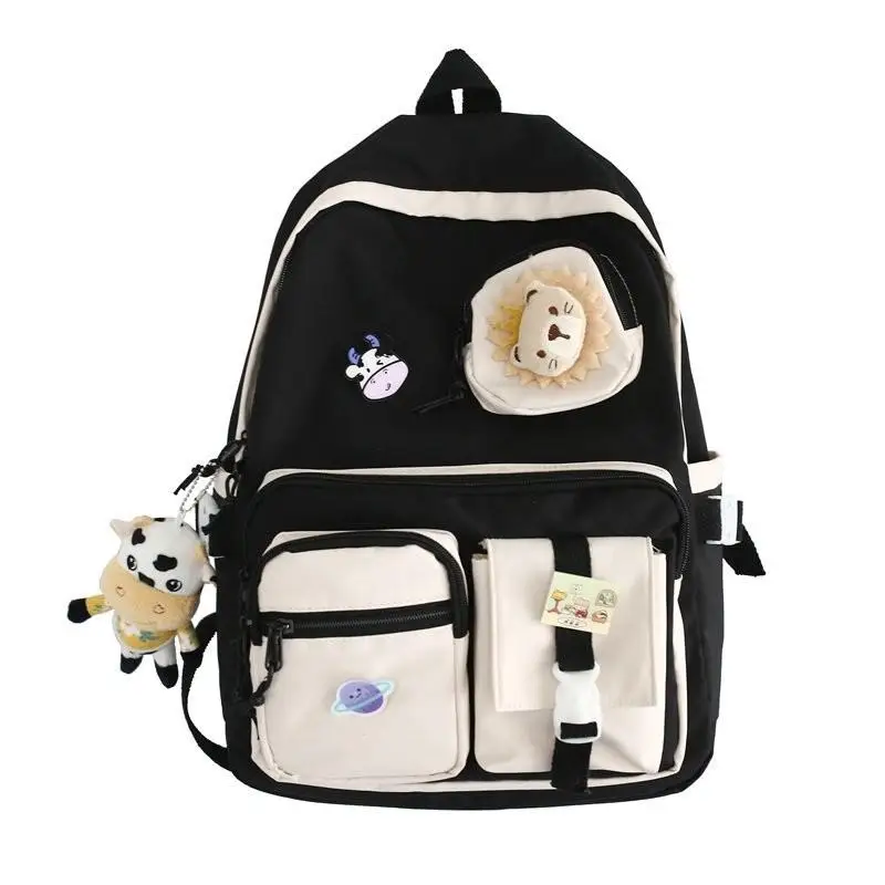 2021 New Waterproof Nylon Women Backpack Female Multi-pocket Contrast Color Travel Bag Teenage Girl's Kawaii Schoolbags Mochila
2021 New Waterproof Nylon Women Backpack Female Multi-pocket Contrast Color Travel Bag Teenage Girl's Kawaii Schoolbags Mochila