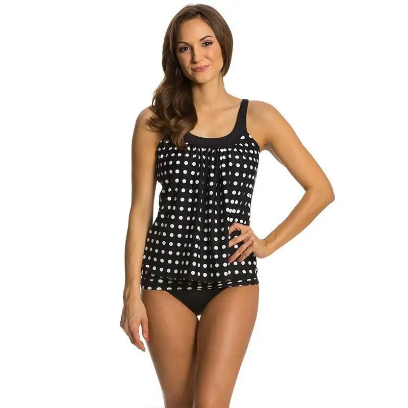 Polka Dot Tankini Set Plus Size Lady Summer Strap Swimwear Loose Padded Beachwear
Polka Dot Tankini Set Plus Size Lady Summer Strap Swimwear Loose Padded Beachwear