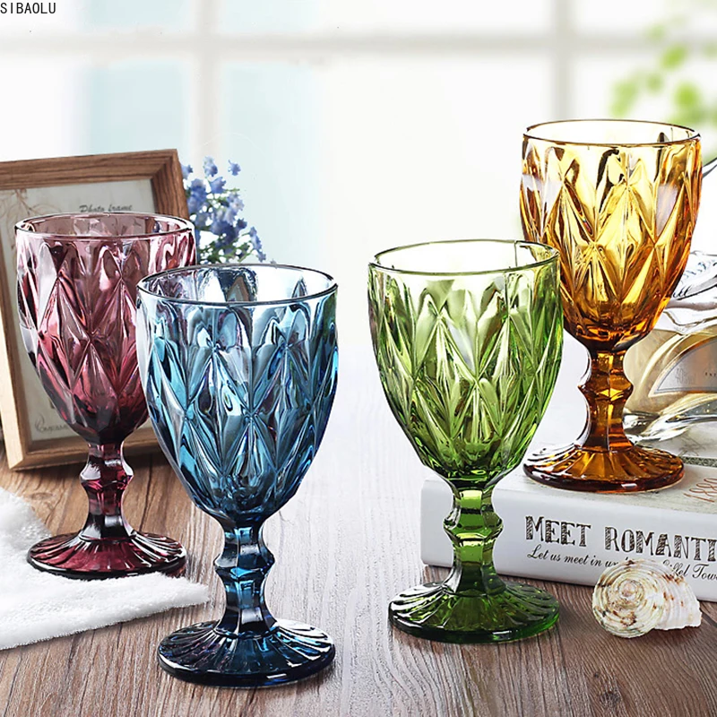 Wine Glass Cups Multicolor Carved Goblet Whiskey Red Wine Glasses 300ML Wedding Party Champagne Flutes Bar Restaurant Home Tools
Wine Glass Cups Multicolor Carved Goblet Whiskey Red Wine Glasses 300ML Wedding Party Champagne Flutes Bar Restaurant Home Tools