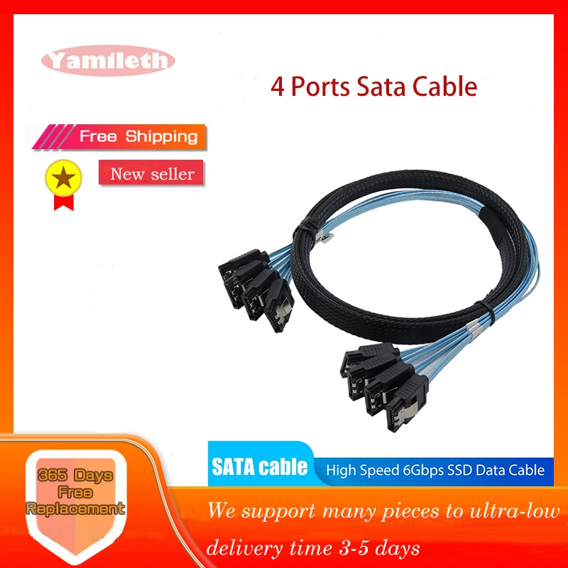 4 pcs/set Sata To Sata Cable 4/6 Ports/Set Date Cable 7 Pin Sata Sas Cable 6Gbps Sata To Sata HDD Cable Cord For Server Mining
4 pcs/set Sata To Sata Cable 4/6 Ports/Set Date Cable 7 Pin Sata Sas Cable 6Gbps Sata To Sata HDD Cable Cord For Server Mining