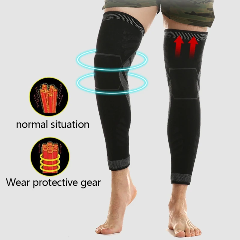 1PCS Long Knee Pads Professional Protective Sports Knee Support Basketball Tennis Cycling Breathable Bandage Knee Brace Support 
1PCS Long Knee Pads Professional Protective Sports Knee Support Basketball Tennis Cycling Breathable Bandage Knee Brace Support