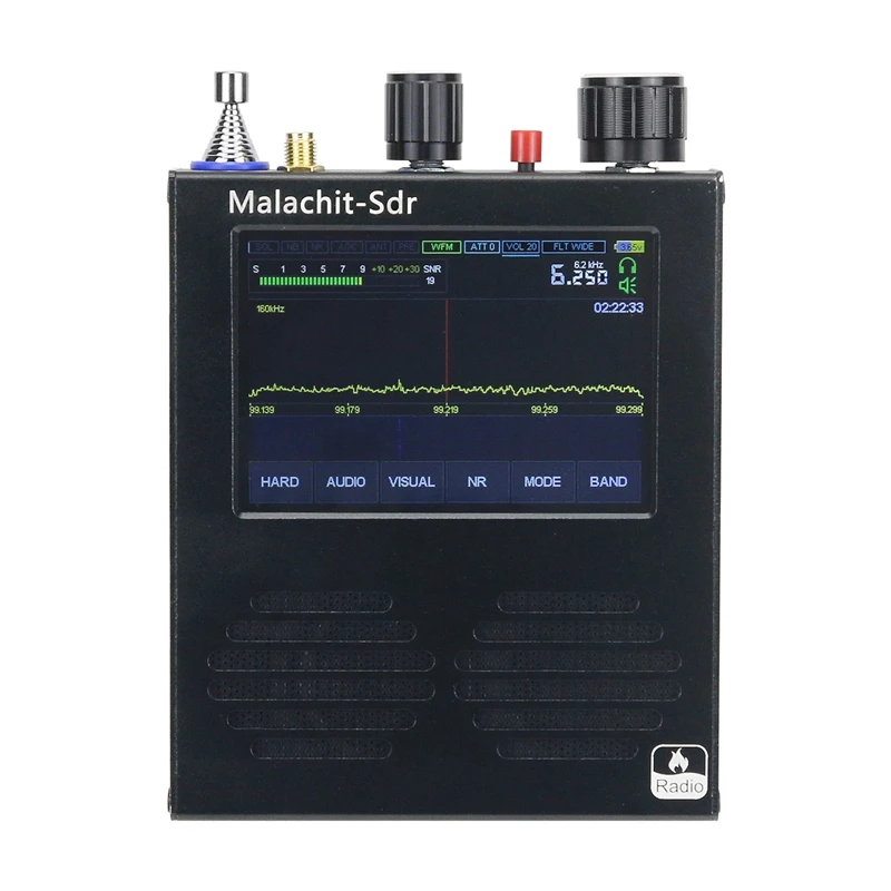Приемник Malahit-SDR 50 кгц-2 ГГц, DSP радиоприемник, контактный экран с батареей 5000 мАч, режим поддержки AM SSB NFM
Приемник Malahit-SDR 50 кгц-2 ГГц, DSP радиоприемник, контактный экран с батареей 5000 мАч, режим поддержки AM SSB NFM