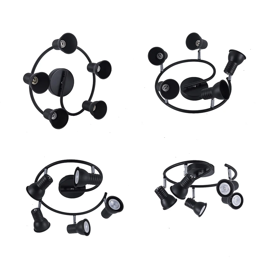 European five GU10 bulb iron Chandeliers living room black led lamps modern Chandelier lighting
European five GU10 bulb iron Chandeliers living room black led lamps modern Chandelier lighting