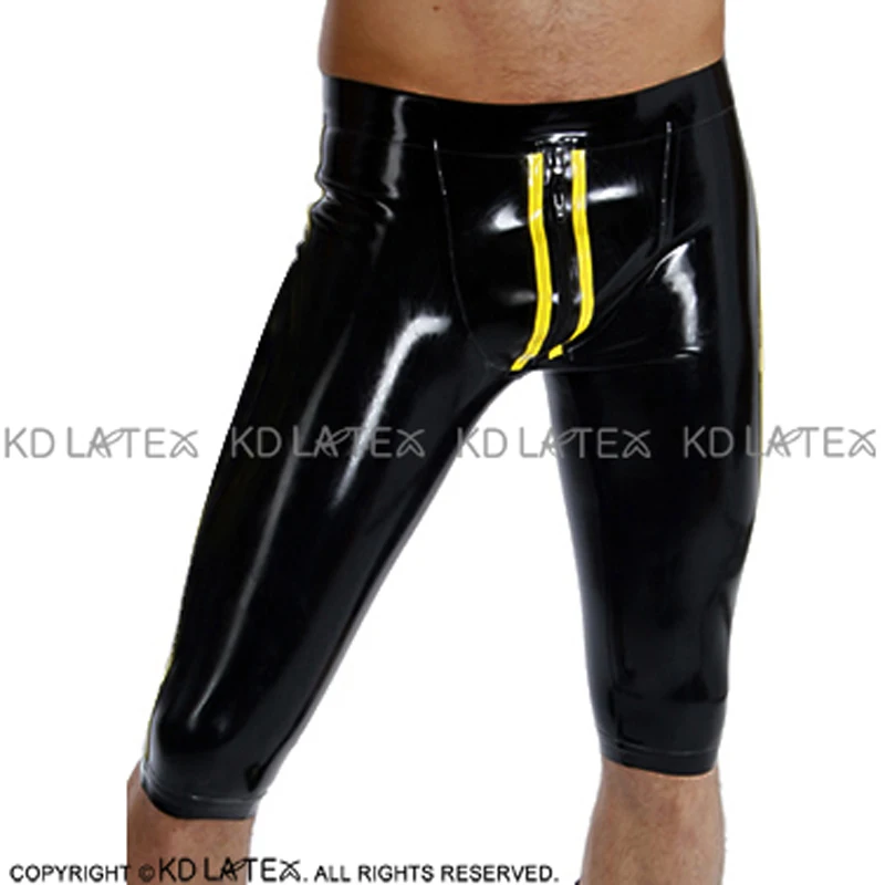 Black And Yellow Stripes Sexy Latex Boxer Shorts With Front Zippers Rubber Underpants Underwear DK-0175
Black And Yellow Stripes Sexy Latex Boxer Shorts With Front Zippers Rubber Underpants Underwear DK-0175