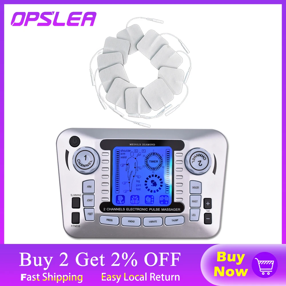 Dual-Output Massage Electric Full Body Massager Digital Therapy Machine TENS Acupuncture Pulse Slimming Muscle Relax Pain Relief
Dual-Output Massage Electric Full Body Massager Digital Therapy Machine TENS Acupuncture Pulse Slimming Muscle Relax Pain Relief
