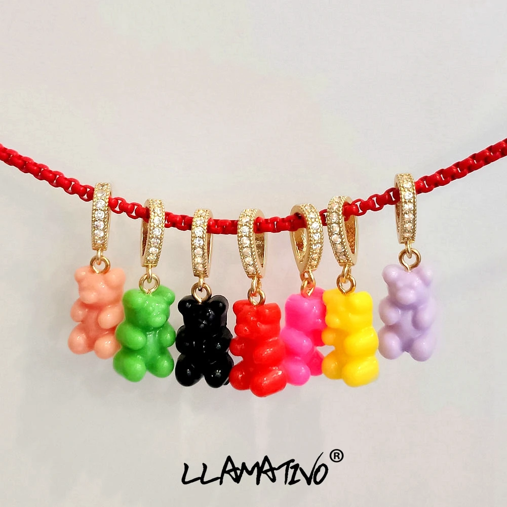 Colorful Zircon Gummy Bear Pendant Metal Chain Necklace For Women Girls Kpop Cute Cartoon Bear Box Chain Necklaces Jewelry Gifts
Colorful Zircon Gummy Bear Pendant Metal Chain Necklace For Women Girls Kpop Cute Cartoon Bear Box Chain Necklaces Jewelry Gifts
