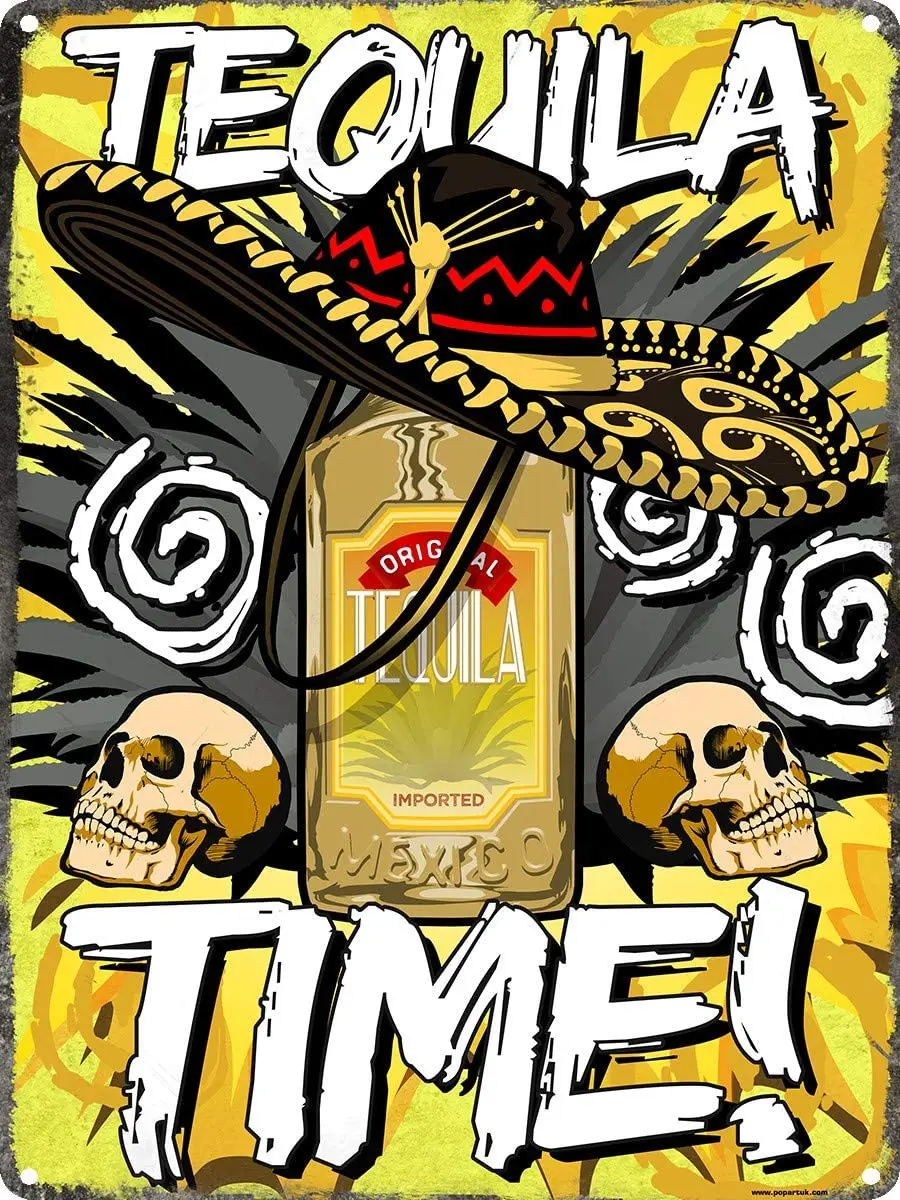 Vintage Metal Signs Tequila Time Tin Sign Mexican Madness Tin Sign Indoor Farm Wine Cellar Man Cave Pub 8"x12" Unique Wall Decor
Vintage Metal Signs Tequila Time Tin Sign Mexican Madness Tin Sign Indoor Farm Wine Cellar Man Cave Pub 8"x12" Unique Wall Decor