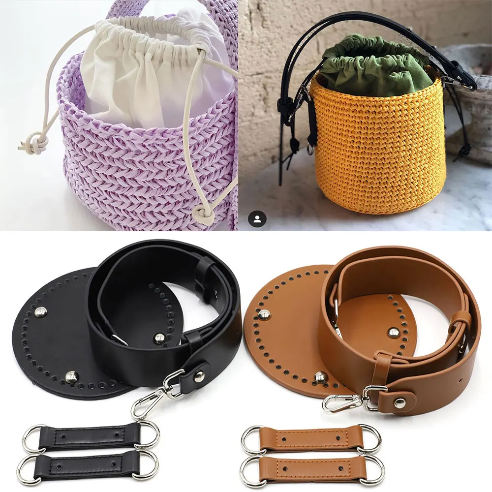 Handmade Weave Handbag Bucket Bag Set Shoulder Strap Leather Wide Bag Strap Bottoms With Hardware Accessories For Handbags
Handmade Weave Handbag Bucket Bag Set Shoulder Strap Leather Wide Bag Strap Bottoms With Hardware Accessories For Handbags