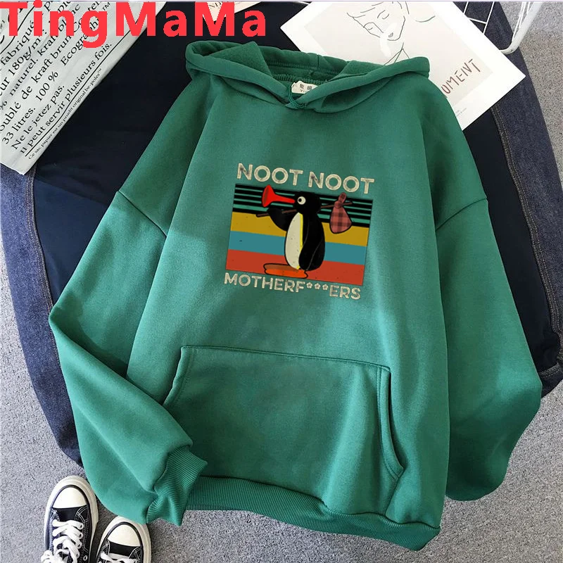 Noot Noot Pingu hoodies women y2k aesthetic plus size women clothing streetwear 
Noot Noot Pingu hoodies women y2k aesthetic plus size women clothing streetwear