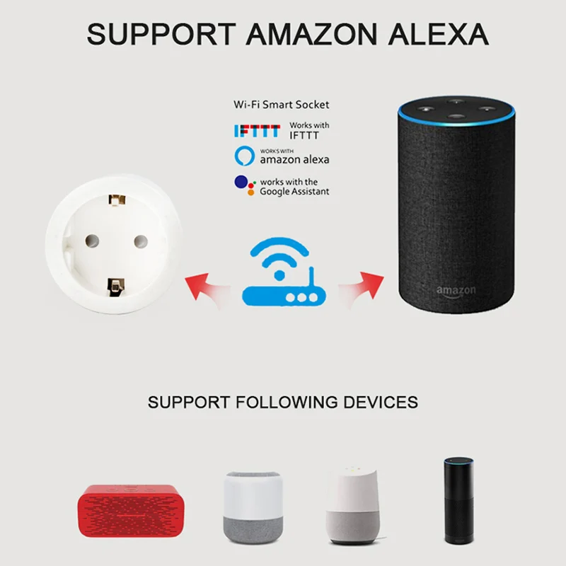 Smart WiFi Plug Adaptor 16A Remote Voice Control Power Monitor Socket Outlet Timing Function Work With Alexa Google Home Tuya
Smart WiFi Plug Adaptor 16A Remote Voice Control Power Monitor Socket Outlet Timing Function Work With Alexa Google Home Tuya