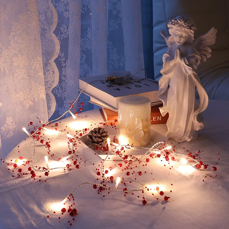 LED Christmas Lights Room and Bedroom Decoration Lights String Red Beads Holiday Lights New Bead Lights Christmas Lights String
LED Christmas Lights Room and Bedroom Decoration Lights String Red Beads Holiday Lights New Bead Lights Christmas Lights String