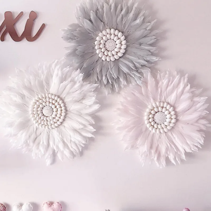 Nordic Original Feather Wall Decoration Large Feather Flower Wall Jewelry Pendant Home Decoration Handmade Sunflower Decoration
Nordic Original Feather Wall Decoration Large Feather Flower Wall Jewelry Pendant Home Decoration Handmade Sunflower Decoration