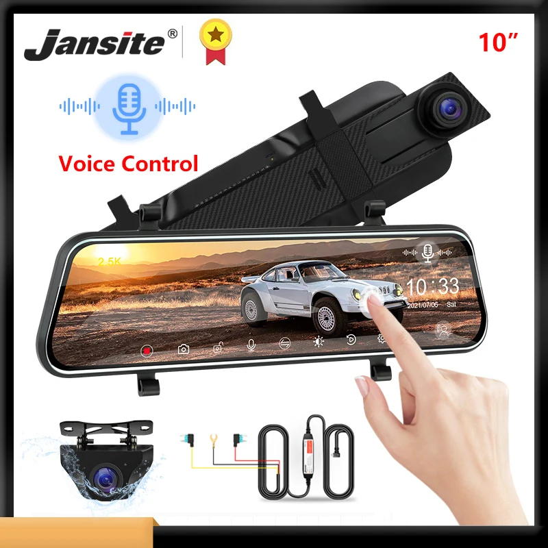 Jansite 10" Car DVR Voice Control Touch Screen Dashcam G-sensor Registrar Super Night Vision Time-lapse video Recorder Rear cams
Jansite 10" Car DVR Voice Control Touch Screen Dashcam G-sensor Registrar Super Night Vision Time-lapse video Recorder Rear cams