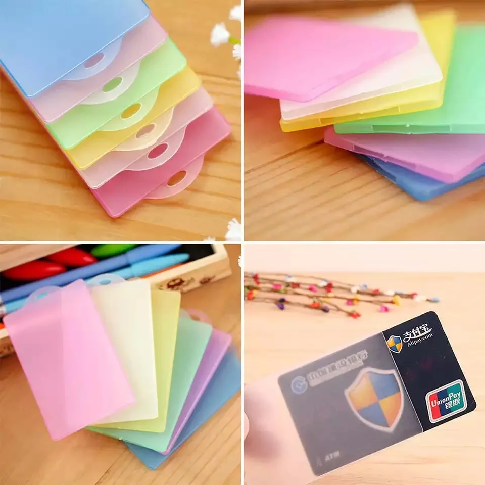 5pcs Hot Style Card Holder Cover Slim PVC Transparent IC Card Bus Card Credit Card Cover Case Holder
5pcs Hot Style Card Holder Cover Slim PVC Transparent IC Card Bus Card Credit Card Cover Case Holder