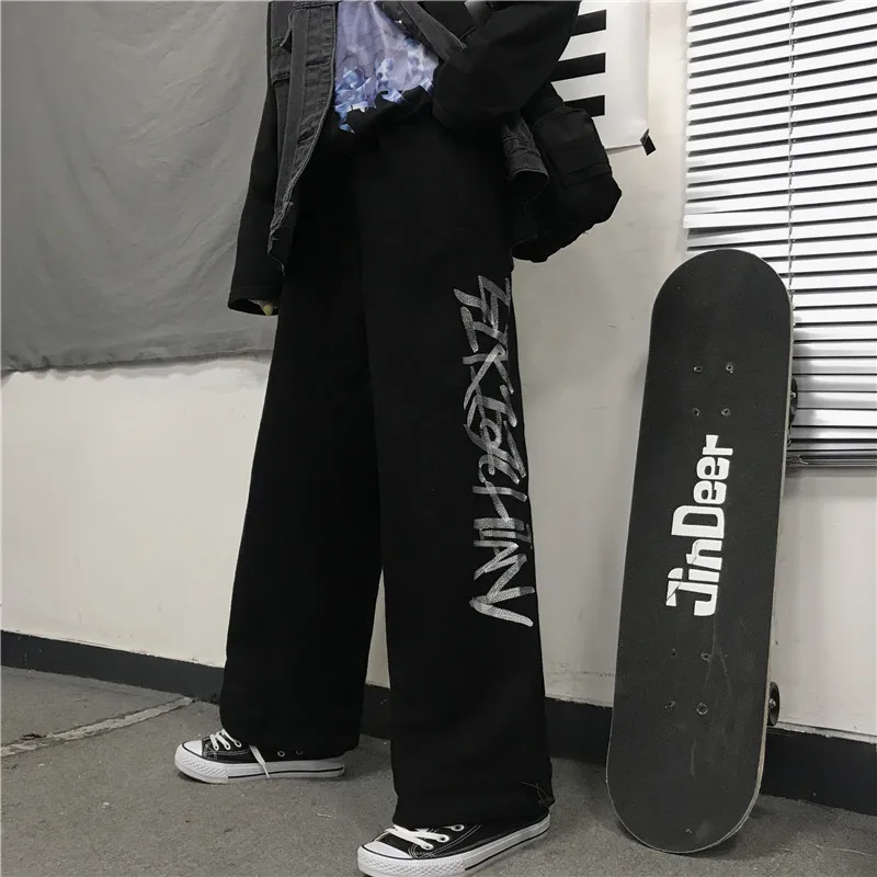 Focal20 Streetwear Letter Embroidery Women Fleece Jogger Pants Loose Wide Leg Drawstring Female Trousers Warm Winter Lady Bottom
Focal20 Streetwear Letter Embroidery Women Fleece Jogger Pants Loose Wide Leg Drawstring Female Trousers Warm Winter Lady Bottom