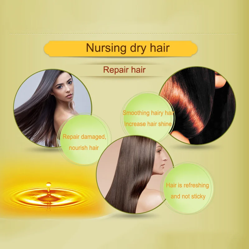 LAIKOU Hair Oil Argan oil 60ml keratin free clean hair curly Hair Treatment hair care mask Repair Multi-functional Essential
LAIKOU Hair Oil Argan oil 60ml keratin free clean hair curly Hair Treatment hair care mask Repair Multi-functional Essential