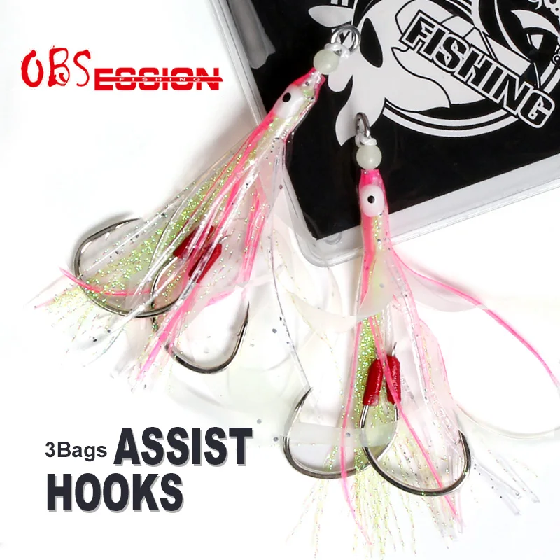 OBSESSION 2/0 Octopus Lure Squid Jig Soft Fishing Lure Glow Lumious Slow Jig Silicone Skirt Assist Jigging Hook Sea Fishing Hook
OBSESSION 2/0 Octopus Lure Squid Jig Soft Fishing Lure Glow Lumious Slow Jig Silicone Skirt Assist Jigging Hook Sea Fishing Hook