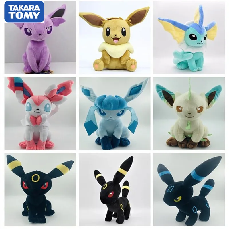 11 Styles Pokemon Eevee Plush Dolls 30cm Glaceon Leafeon Umbreon Espeon Jolteon Vaporeon Flareon Sylveon Toy for Kids
11 Styles Pokemon Eevee Plush Dolls 30cm Glaceon Leafeon Umbreon Espeon Jolteon Vaporeon Flareon Sylveon Toy for Kids