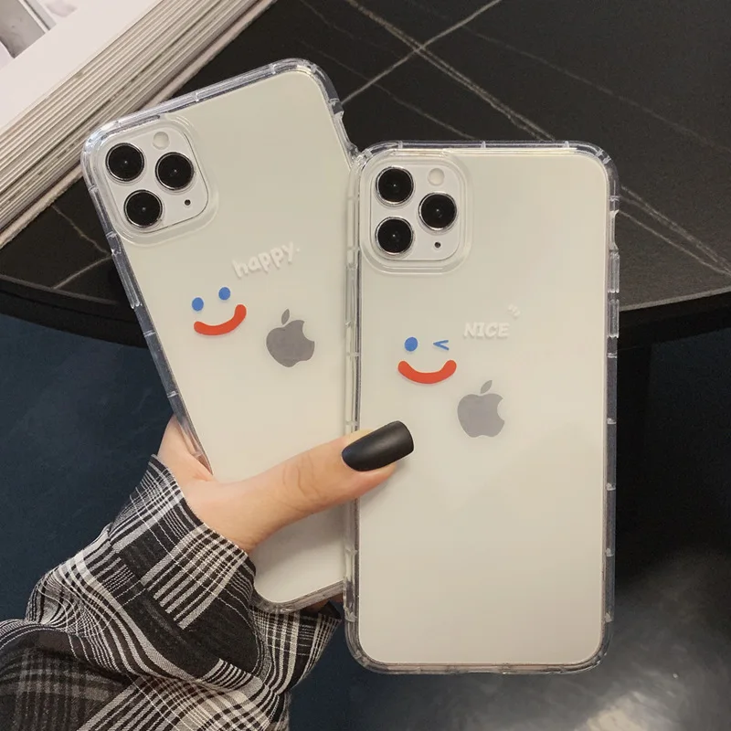 Cute Little Smile Lucky Phone Case For iPhone 12 11 Pro Max Case Soft Transparent TPU Protect For iphone XR XS MAX 7 8 Plus Bag
Cute Little Smile Lucky Phone Case For iPhone 12 11 Pro Max Case Soft Transparent TPU Protect For iphone XR XS MAX 7 8 Plus Bag