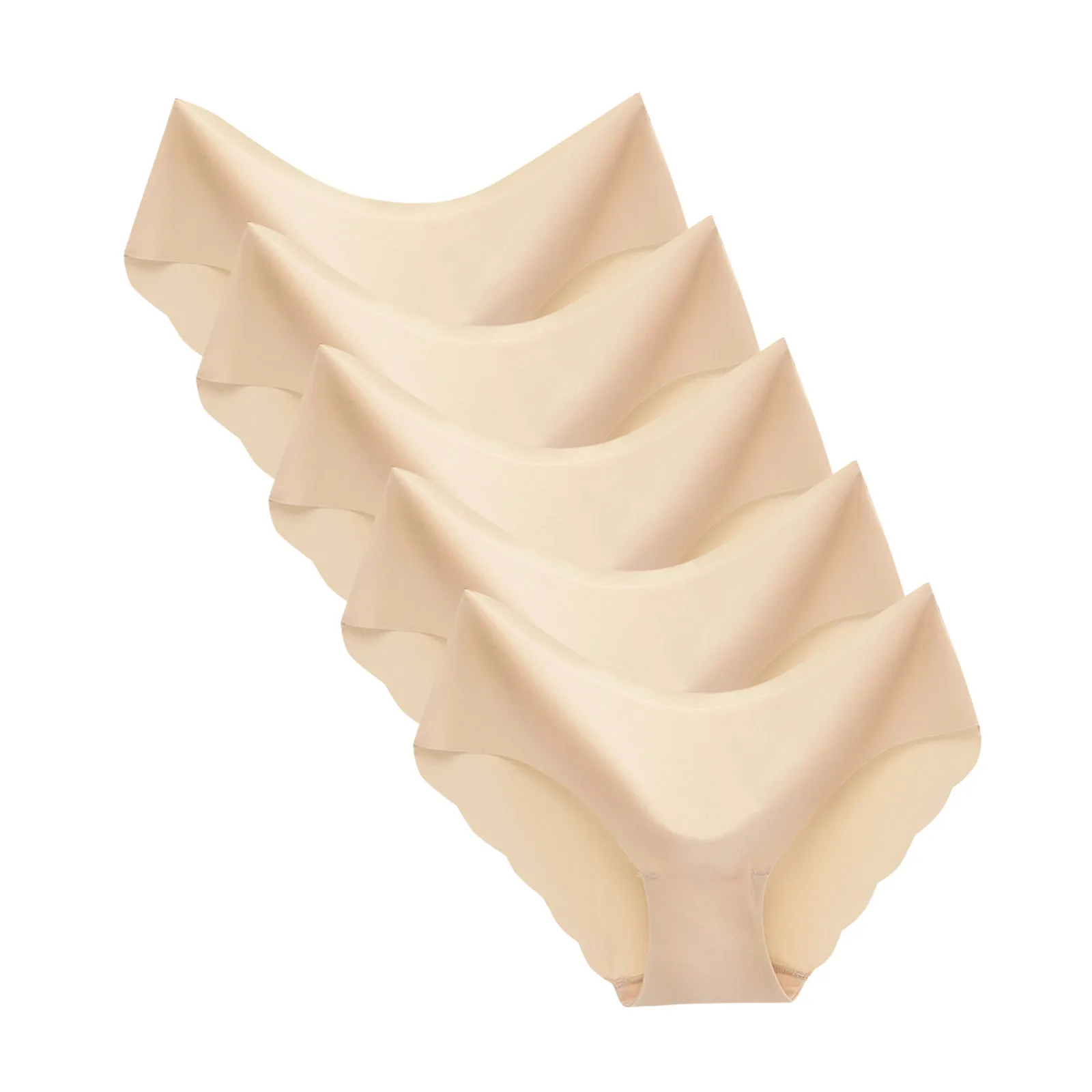 Women's Sexy Underwear Non-trace Ice Silk Breathable Midwaist Solid Color Underwear 5pc For Women
Women's Sexy Underwear Non-trace Ice Silk Breathable Midwaist Solid Color Underwear 5pc For Women