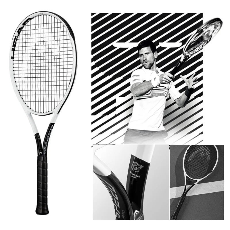 New Tennis Racket Djokovic Murray L2 SPEED Full Carbon Tennis Racket Full Black Belt Line 50-60LBS -40
New Tennis Racket Djokovic Murray L2 SPEED Full Carbon Tennis Racket Full Black Belt Line 50-60LBS -40