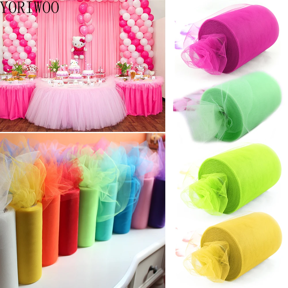 YORIWOO рулон тюля 100 ярдов 25Yd ткань для юбки-пачки из органзы Mr Mrs свадебное
