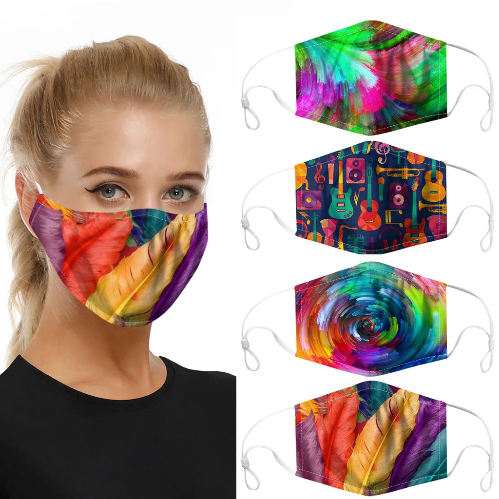 3PC mouth Mask Unisex Adjustable Earloop outdoor riding Reusable dust proof Masks breathable print cotton Washable Face mask 
3PC mouth Mask Unisex Adjustable Earloop outdoor riding Reusable dust proof Masks breathable print cotton Washable Face mask