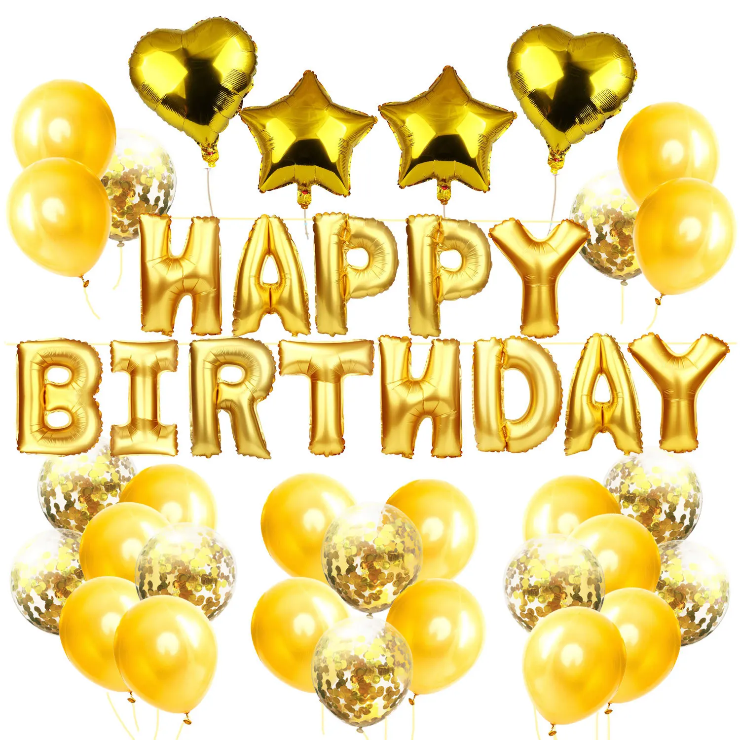 43pcs/lot Happy Birthday Decoration Set Rose Gold Confetti Balloon Kids Adults Birthday paty globos Ballons Suppliers
43pcs/lot Happy Birthday Decoration Set Rose Gold Confetti Balloon Kids Adults Birthday paty globos Ballons Suppliers