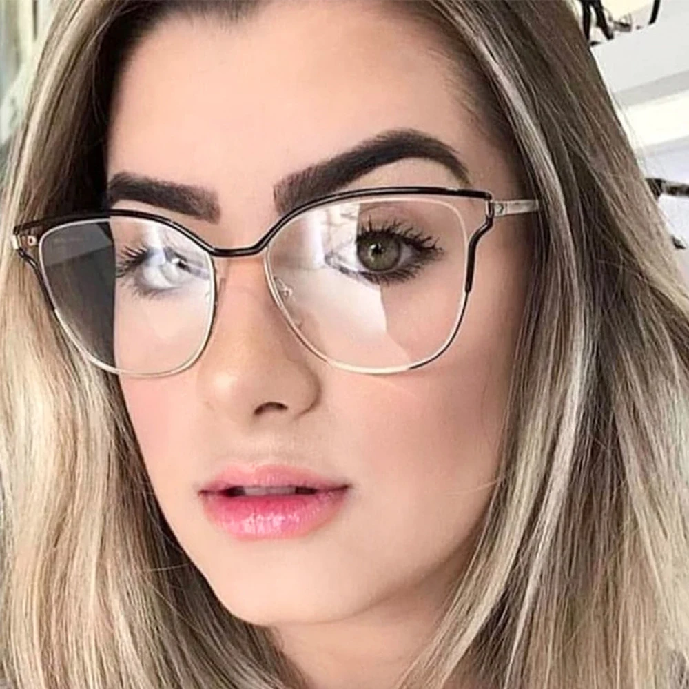 80061 Anti Blue Light Cat Eye Metal Glasses Frame Men Women Optical Fashion Computer Eyeglasses
80061 Anti Blue Light Cat Eye Metal Glasses Frame Men Women Optical Fashion Computer Eyeglasses