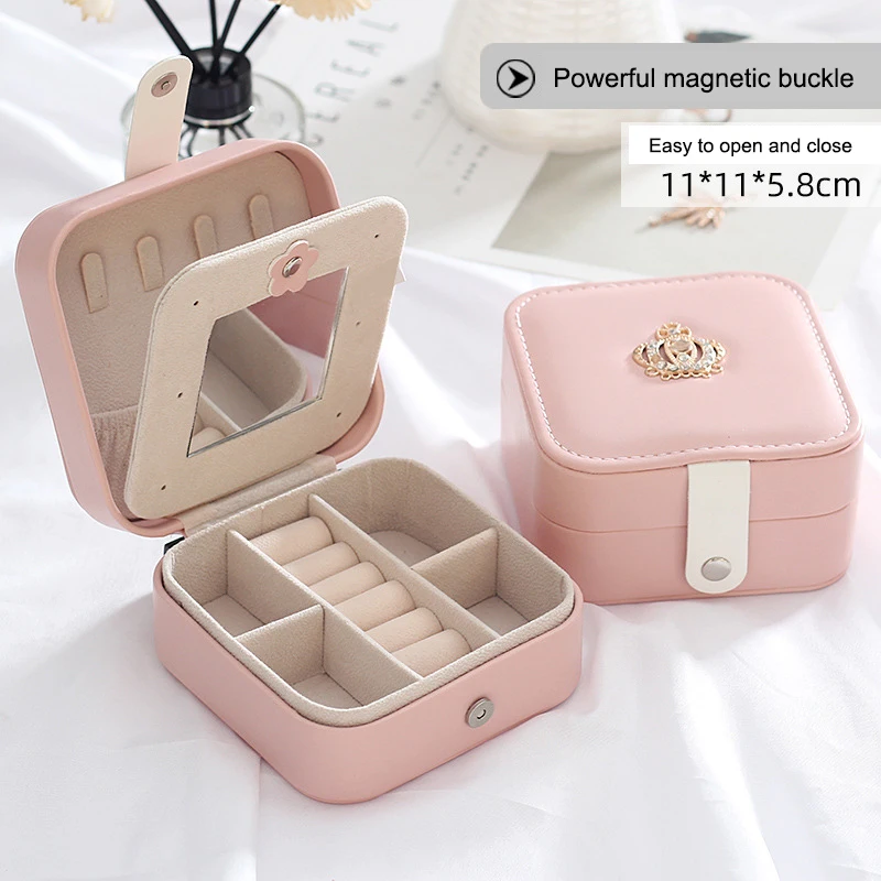 Simple Korean Creative Travel Portable Jewelry Box Earrings Earrings Jewelry Storage Box Small Jewelry Bag Wholesale
Simple Korean Creative Travel Portable Jewelry Box Earrings Earrings Jewelry Storage Box Small Jewelry Bag Wholesale
