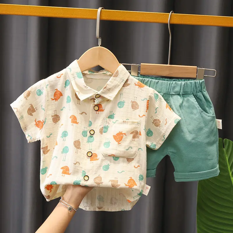 2021 New Summer Children Clothes Baby Boys Girl Cartoon Full Print Shirts Shorts 2Pcs/sets Infant Kids Trend Toddler Tracksuits
2021 New Summer Children Clothes Baby Boys Girl Cartoon Full Print Shirts Shorts 2Pcs/sets Infant Kids Trend Toddler Tracksuits