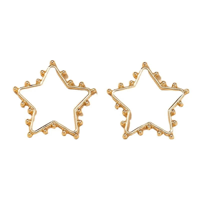 Fashion Jewelry Vintage Beads Metal Earings Brincos Punk Big Circle Pentagram Star Drop Earring For Women Wedding Party Earrings
Fashion Jewelry Vintage Beads Metal Earings Brincos Punk Big Circle Pentagram Star Drop Earring For Women Wedding Party Earrings