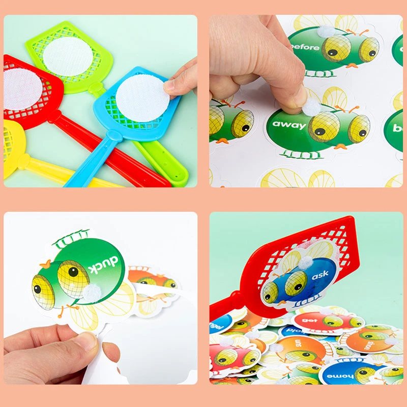 Kids Learning Words Toys Beat The Flies Board Game Concentration Training Preschool Montessori Educational Toys for Children
Kids Learning Words Toys Beat The Flies Board Game Concentration Training Preschool Montessori Educational Toys for Children