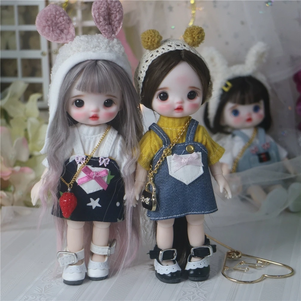 Шарнирная кукла SD BJD blyth ручная для макияжа 17 см как holal с одеждой | Игрушки и хобби