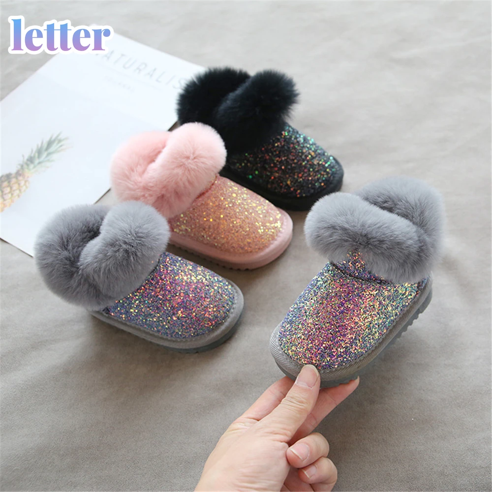 Baby Girls' Snow Boots 1-3 Years Old Children's Shoes 2 Cashmere Toddler Shoes Soft-soled Princess Cotton Shoes In Winter
Baby Girls' Snow Boots 1-3 Years Old Children's Shoes 2 Cashmere Toddler Shoes Soft-soled Princess Cotton Shoes In Winter