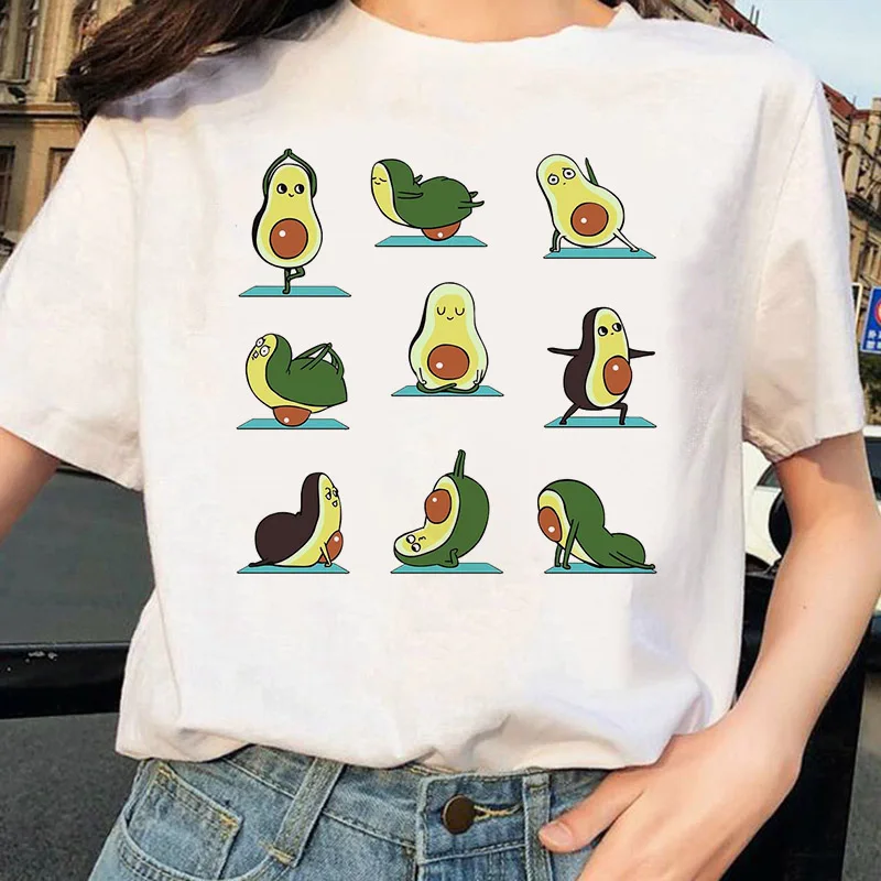 Kawaii Avocado Print O-Neck Short Sleeve Tshirt Summer Fashion Casual Cartoon T shirt Female Tops Tee Streetwear
Kawaii Avocado Print O-Neck Short Sleeve Tshirt Summer Fashion Casual Cartoon T shirt Female Tops Tee Streetwear