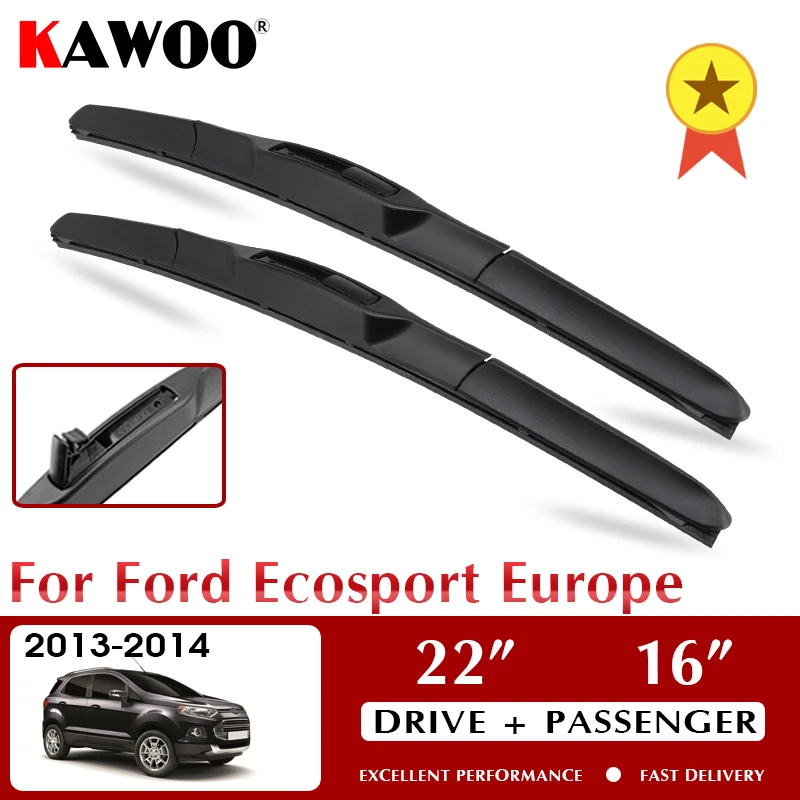 KAWOO Wiper Car Wiper Blades For Ford Ecosport Europe 2013-2014 Windshield Windscreen Front Window Accessories 22"+16" LHD RHD
KAWOO Wiper Car Wiper Blades For Ford Ecosport Europe 2013-2014 Windshield Windscreen Front Window Accessories 22"+16" LHD RHD
